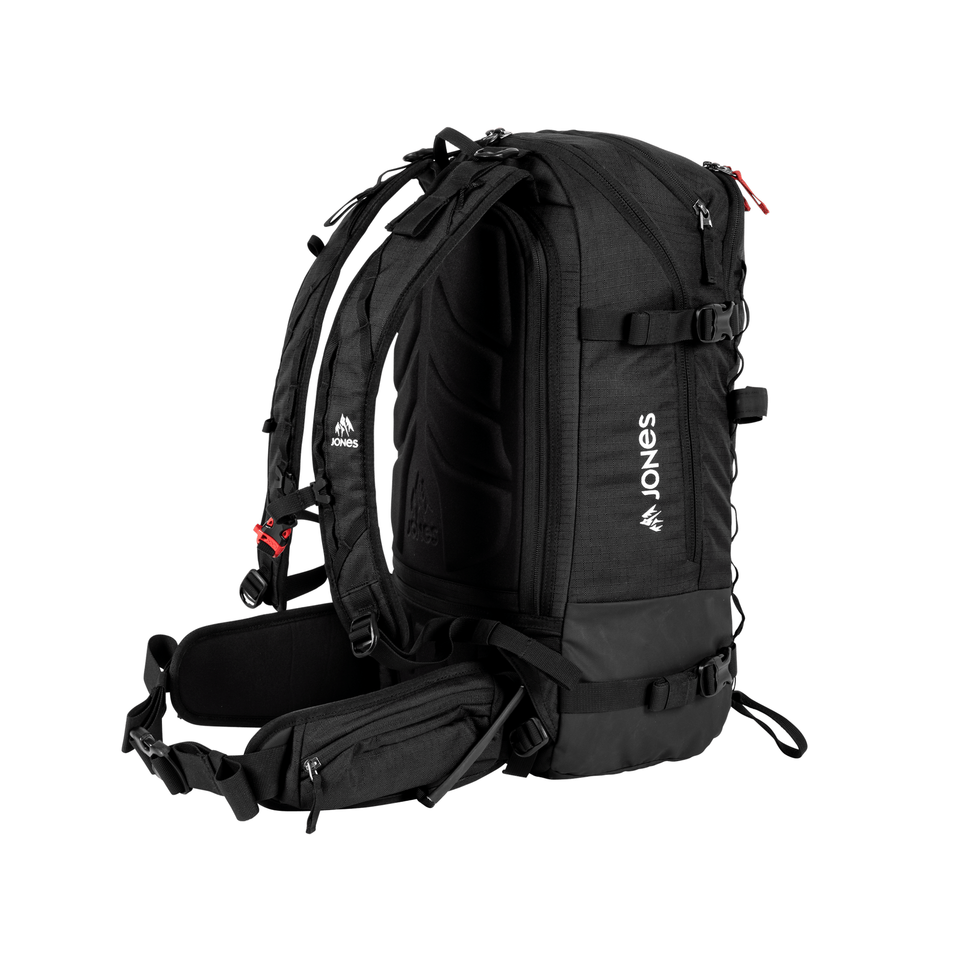 JONES Bag Higher 32L Stealth Black Os Lines Snow Boutique