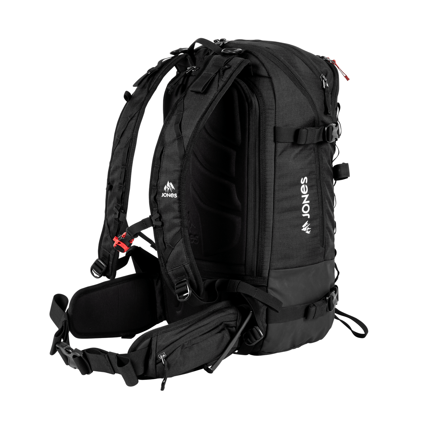 JONES Bag Higher 32L Stealth Black Os Lines Snow Boutique