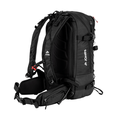 JONES Bag Higher 32L Stealth Black Os Lines Snow Boutique