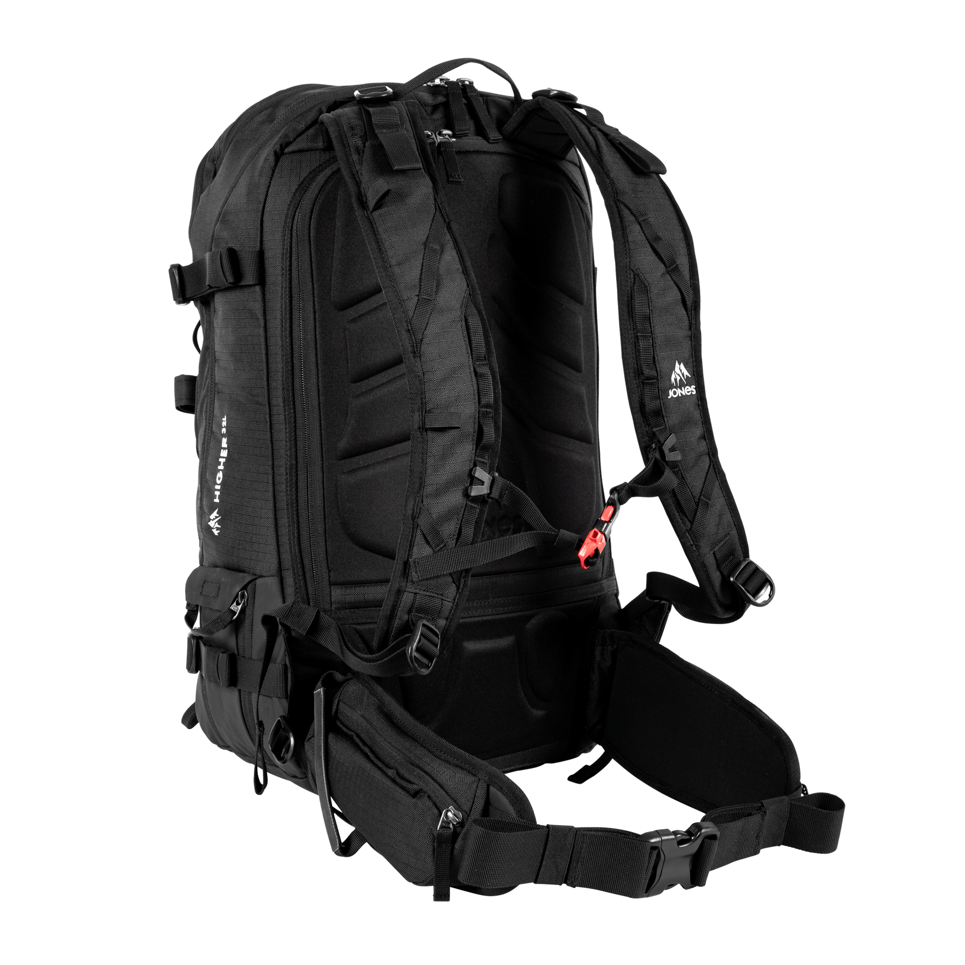 JONES Bag Higher 32L Stealth Black Os Lines Snow Boutique