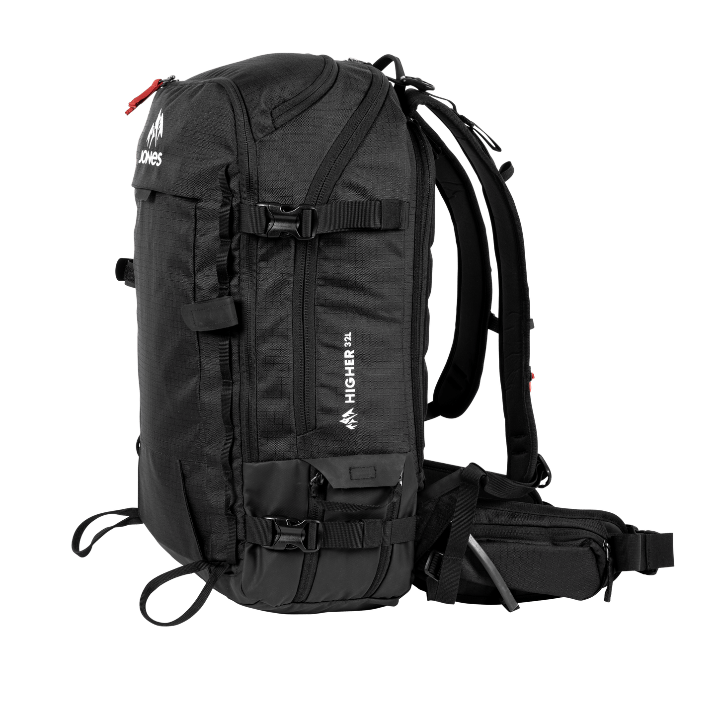 JONES Bag Higher 32L Stealth Black Os Lines Snow Boutique
