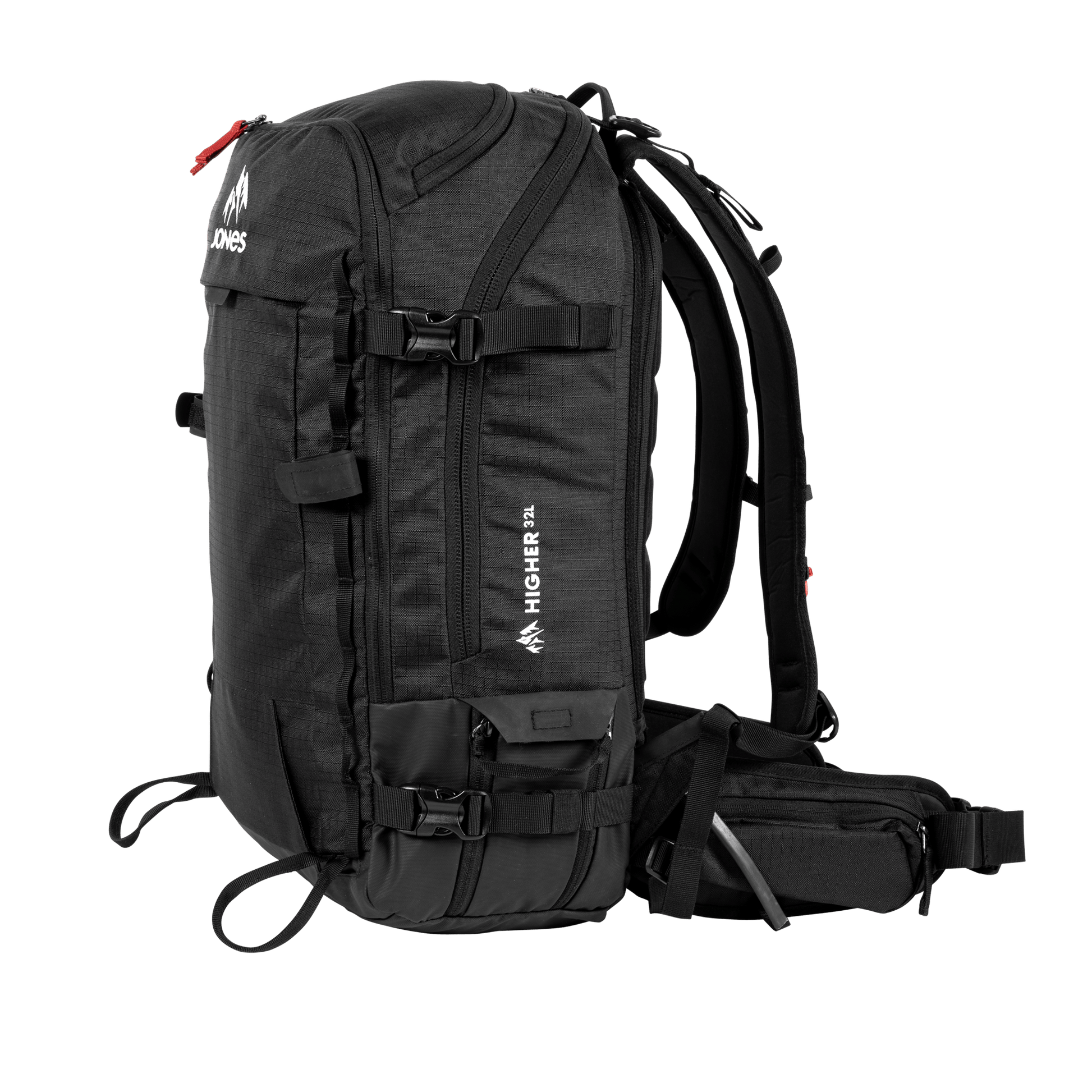 JONES Bag Higher 32L Stealth Black Os Lines Snow Boutique