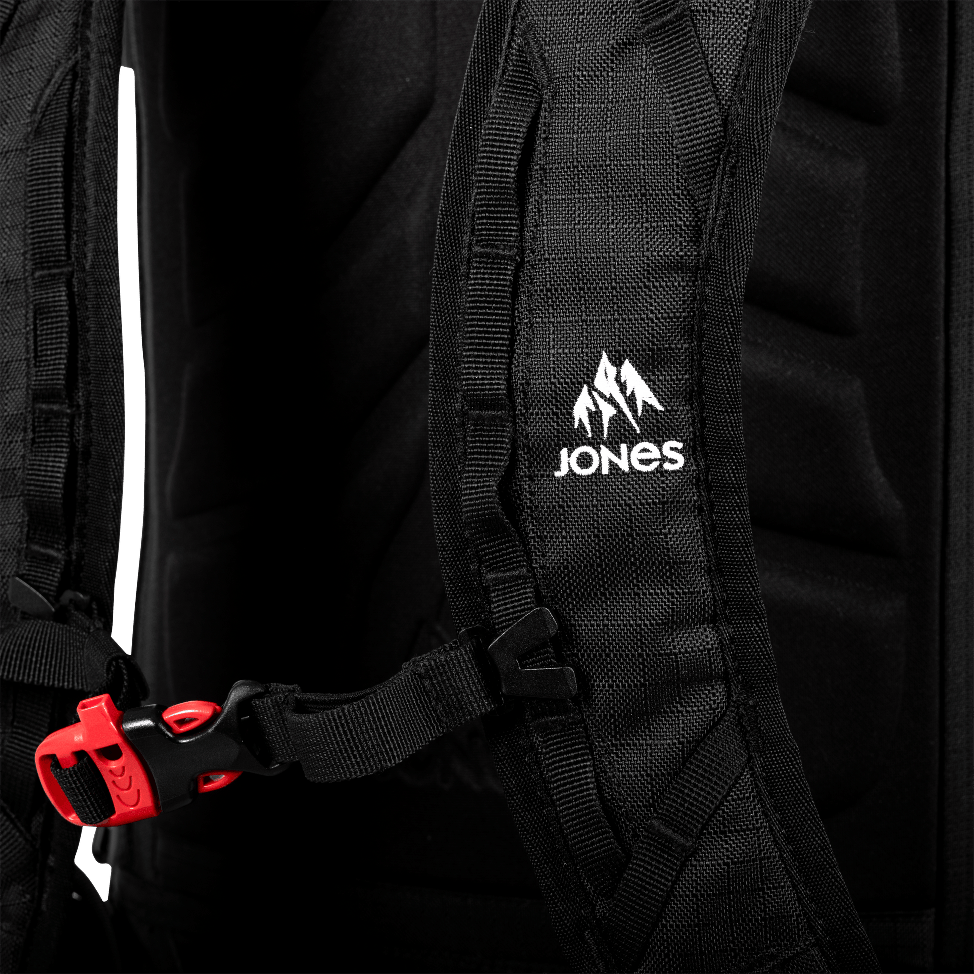 JONES Bag Higher 32L Stealth Black Os Lines Snow Boutique