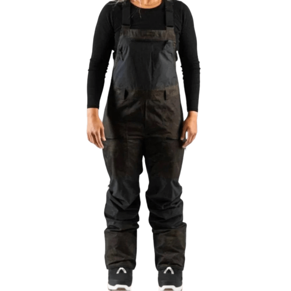 JONES Mountain Surf Bib Pants Herb Green Lines Snow Boutique