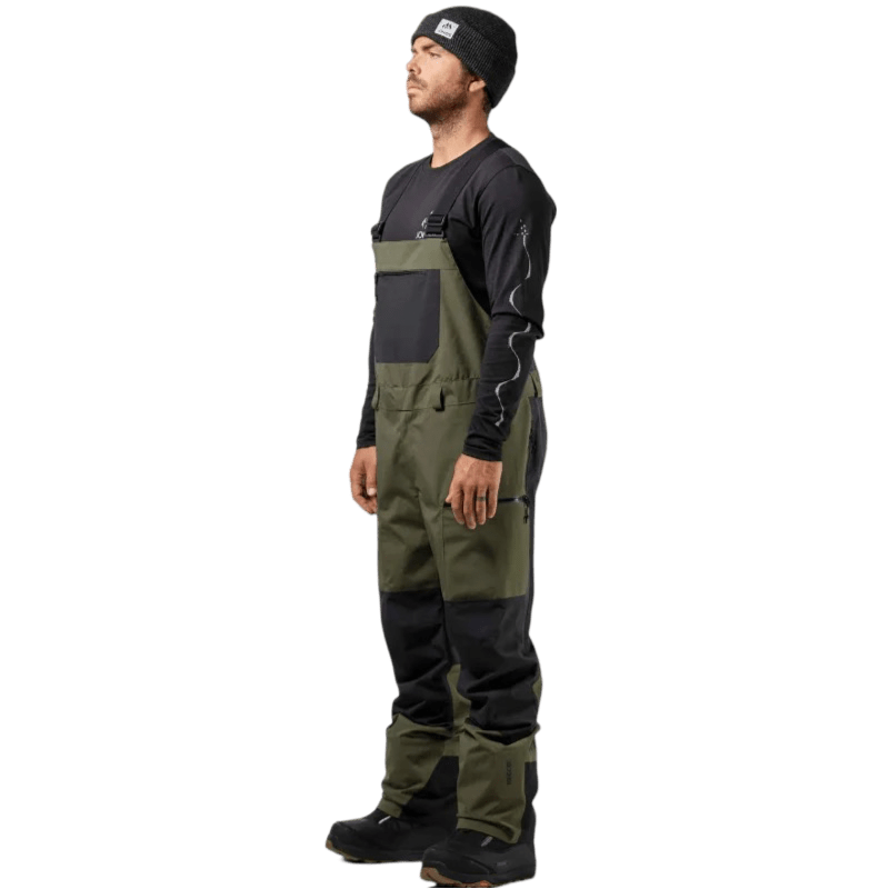 JONES Mountain Surf Bib Pants Pine Green Lines Snow Boutique