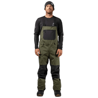 JONES Mountain Surf Bib Pants Pine Green Lines Snow Boutique