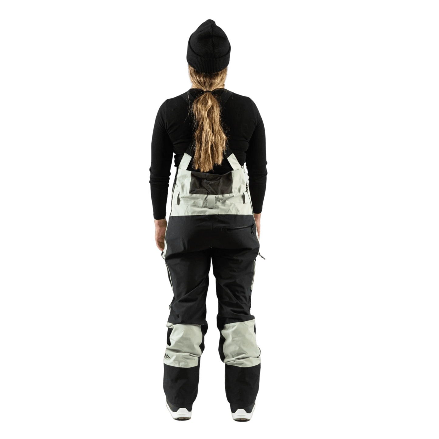 JONES Women’s Mountain Surf Bib Sage Green Lines Snow Boutique