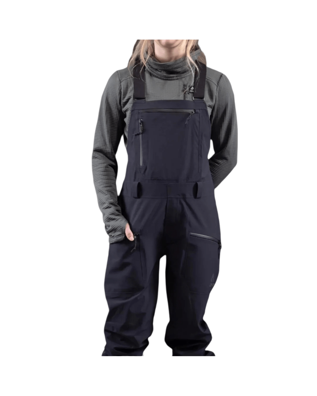 JONES Women’s Mountain Surf Bib Black Lines Snow Boutique