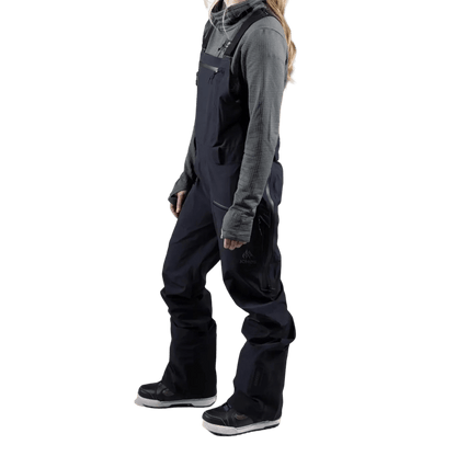 JONES Women’s Mountain Surf Bib Black Lines Snow Boutique