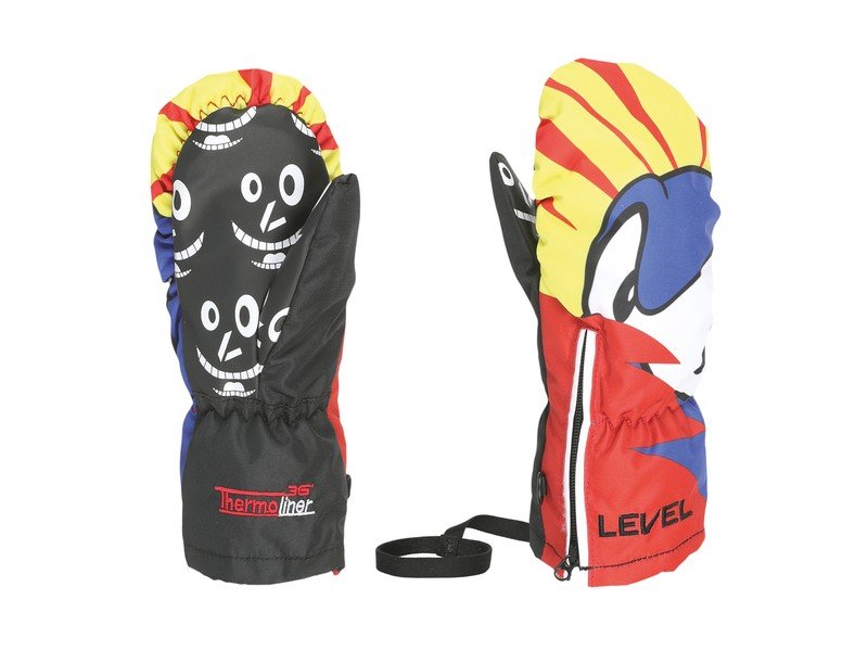LEVEL Lucky Mitt Yellow Blue - Lines Snow Boutique