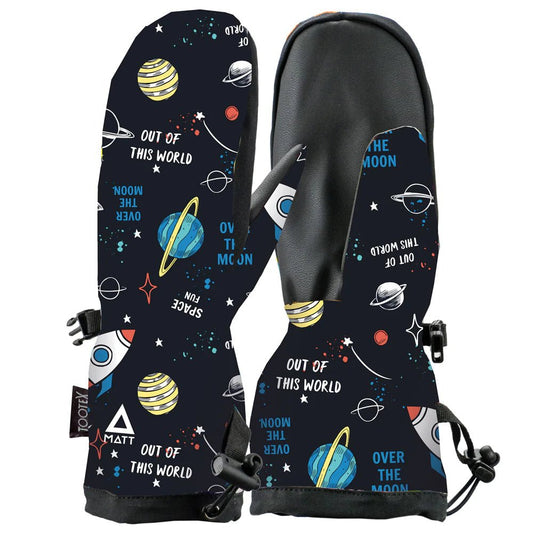 MATT Kid Mitten Out In Space Lines Snow Boutique