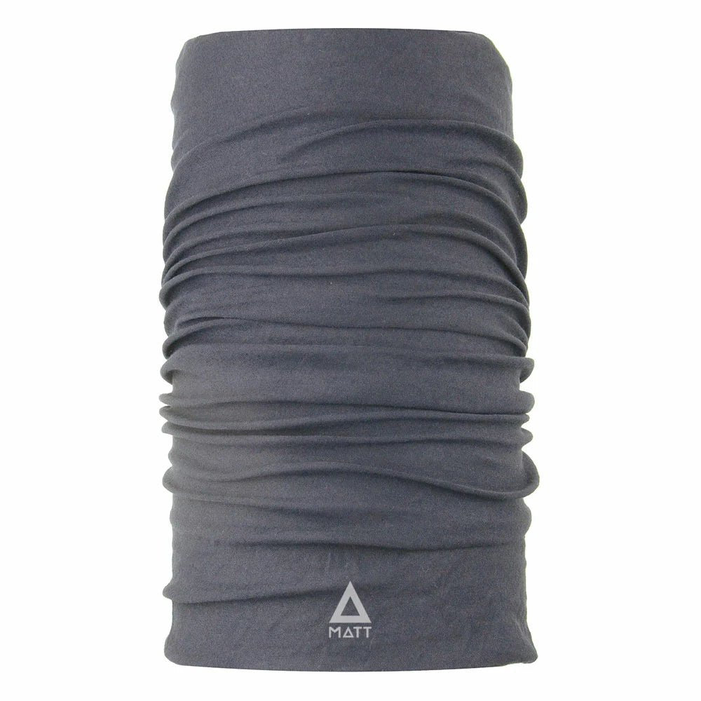 MATT Wool Scarf Anthracite Lines Snow Boutique
