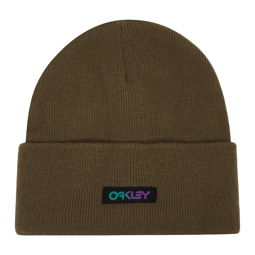 OAKLEY B1B Gradient Patch Beanie Army Green Lines Snow Boutique