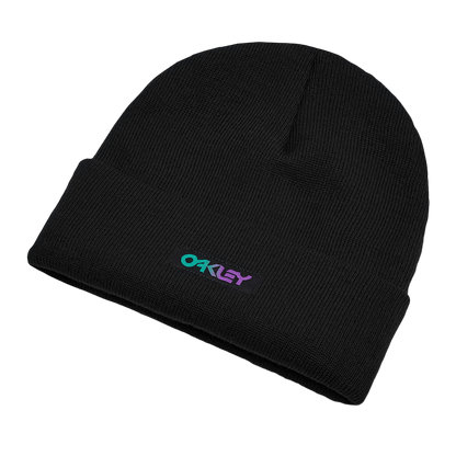 OAKLEY B1B Gradient Patch Beanie Blackout Lines Snow Boutique