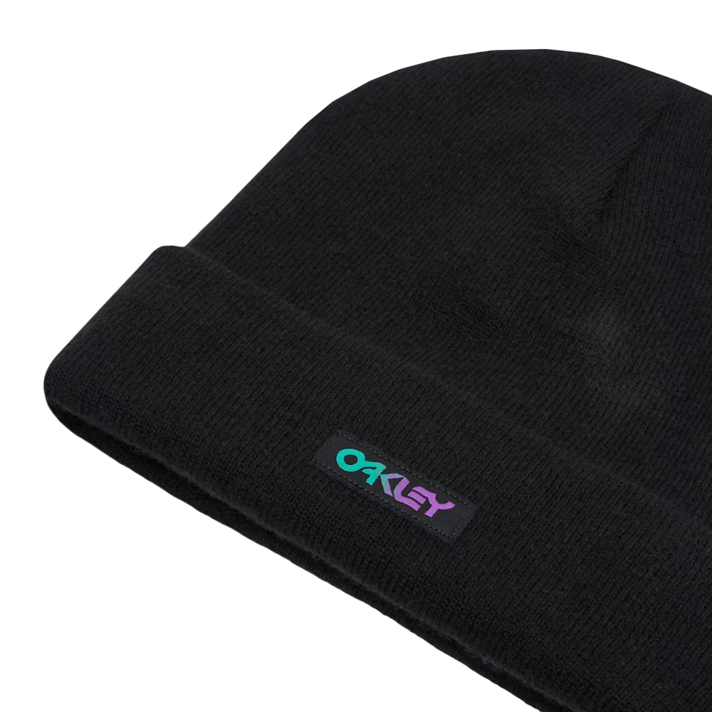 OAKLEY B1B Gradient Patch Beanie Blackout Lines Snow Boutique