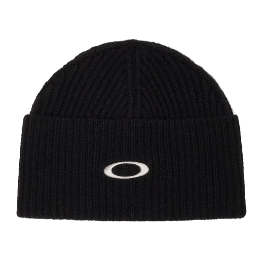 OAKLEY Ellipse Ribbed Beanie Blackout Lines Snow Boutique