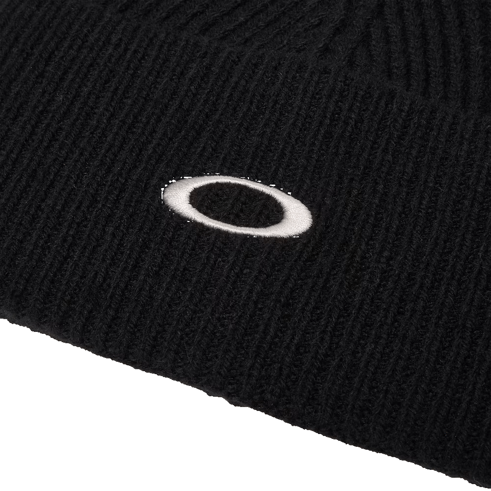 OAKLEY Ellipse Ribbed Beanie Blackout Lines Snow Boutique