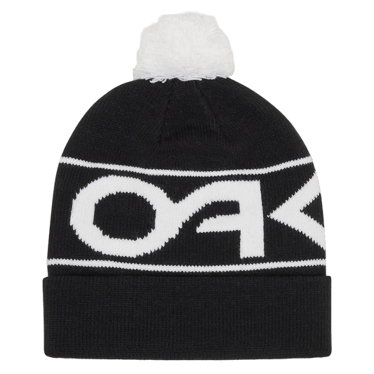 OAKLEY Factory Cuff Beanie Black/White Logo Lines Snow Boutique
