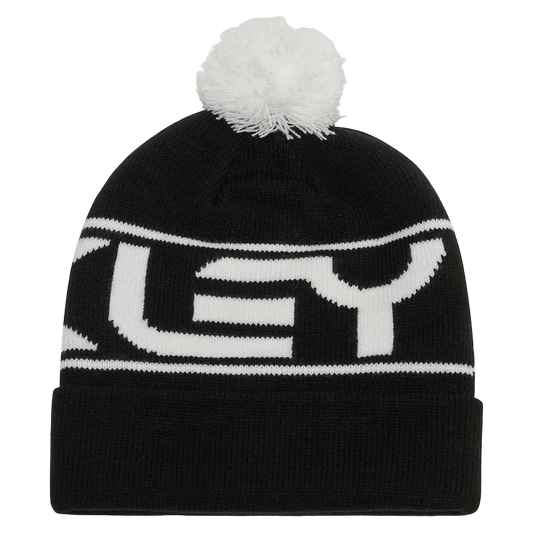 OAKLEY Factory Cuff Beanie Black/White Logo Lines Snow Boutique