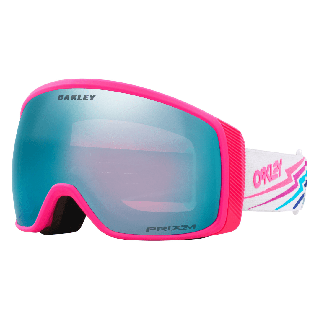 OAKLEY Flight Tracker M White Bolt Prizm Snow Sapphire Iridium Lines Snow Boutique