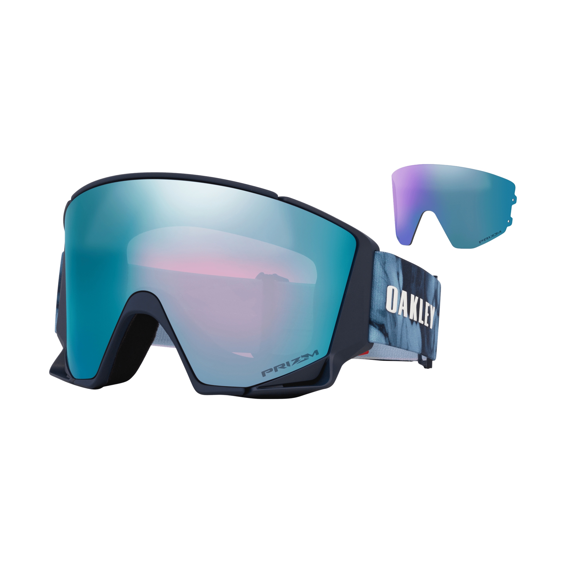 OAKLEY Flow Scape L Aleksander Kilde Signature Prizm Sapphire & Iced Iridium - Lines Snow Boutique