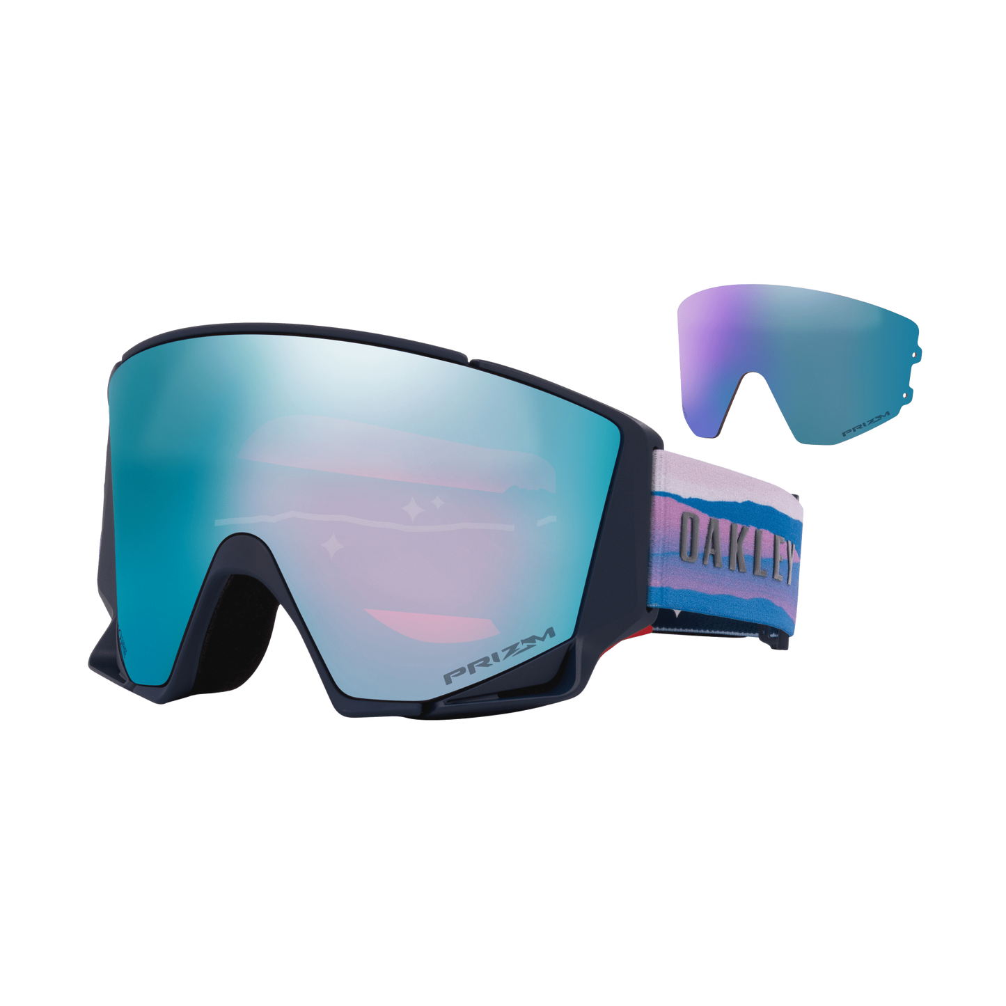 OAKLEY Flow Scape M Mikeala Shiffrin Signature Prizm Sapphire & Iced Iridium Lines Snow Boutique