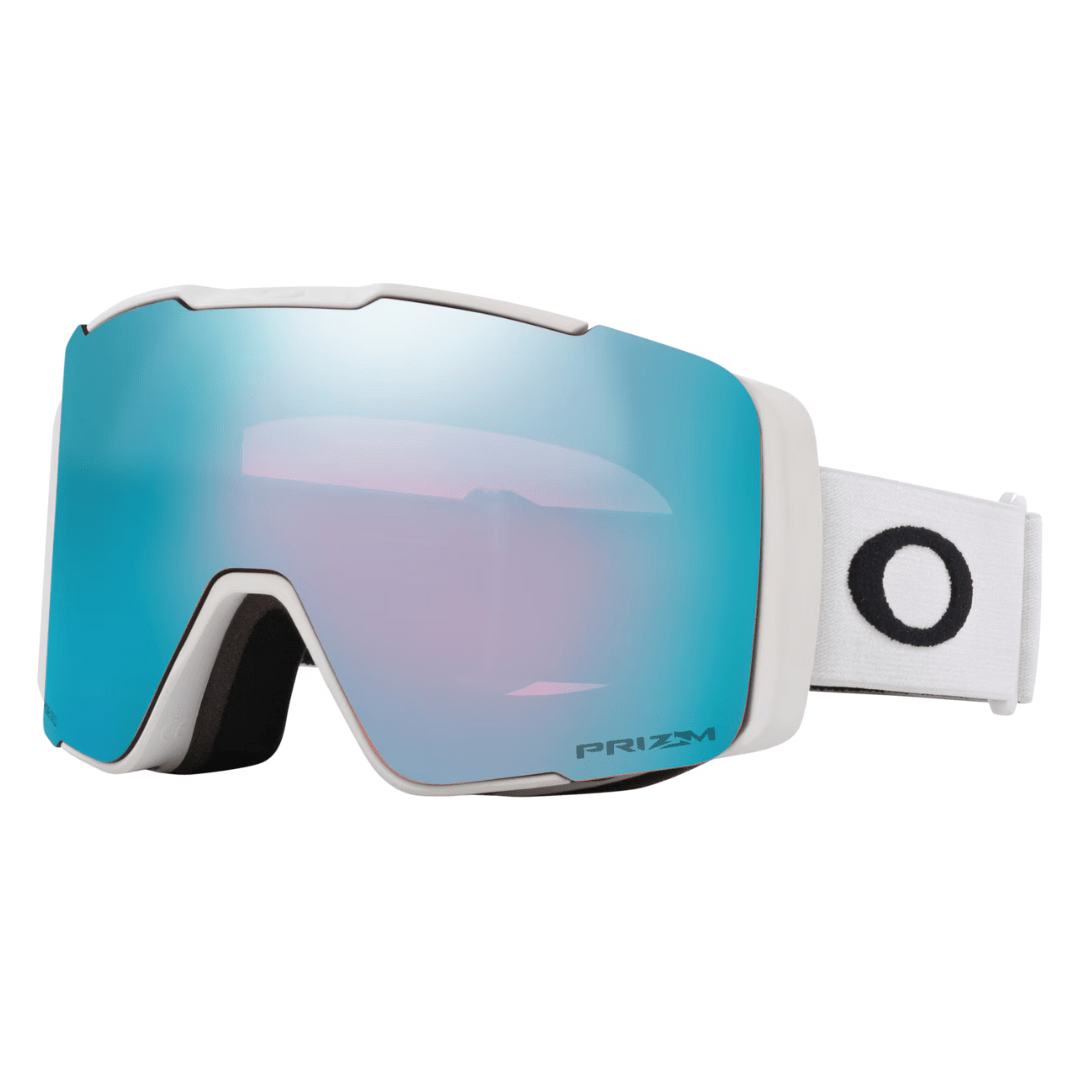 OAKLEY Line Miner Pro L Matte White Prizm Snow Sapphire Iridium Lines Snow Boutique