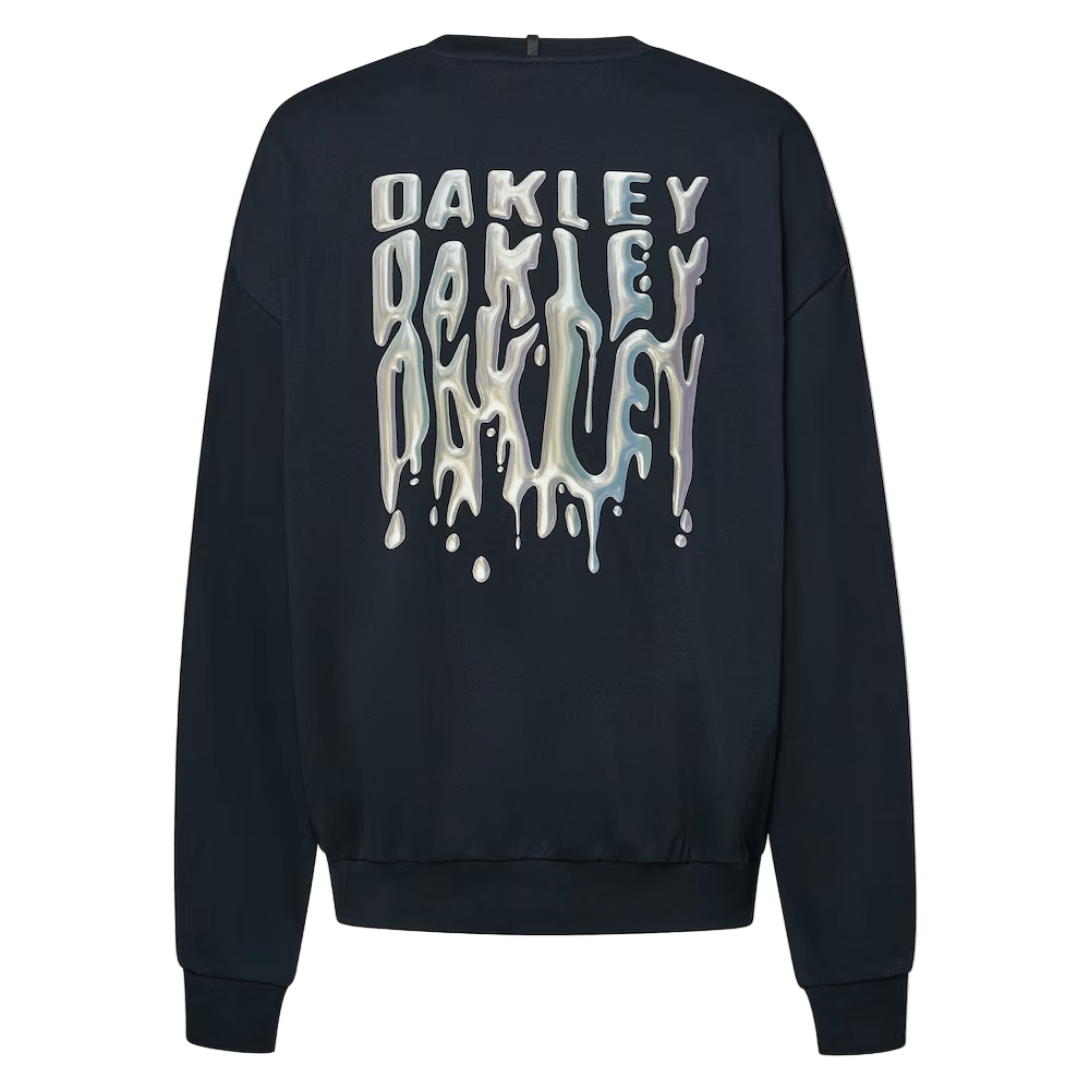 OAKLEY Stacked Metal Sweatshirt Blackout Lines Snow Boutique