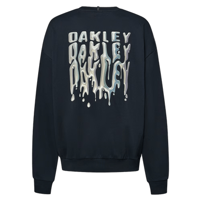 OAKLEY Stacked Metal Sweatshirt Blackout Lines Snow Boutique