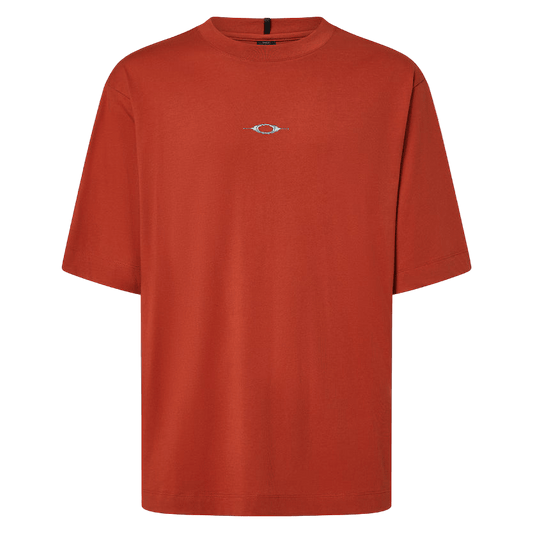 OAKLEY Stacked Metal Tee Flame Red Lines Snow Boutique