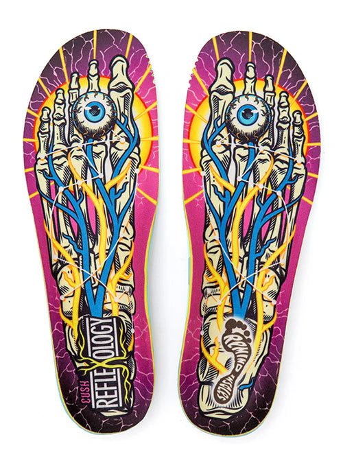 REMIND Insoles Cush Reflexology Lines Snow Boutique