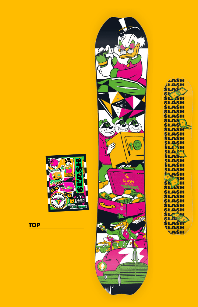 SLASH X THUMBS Happy Place Camber Edition Lines Snow Boutique