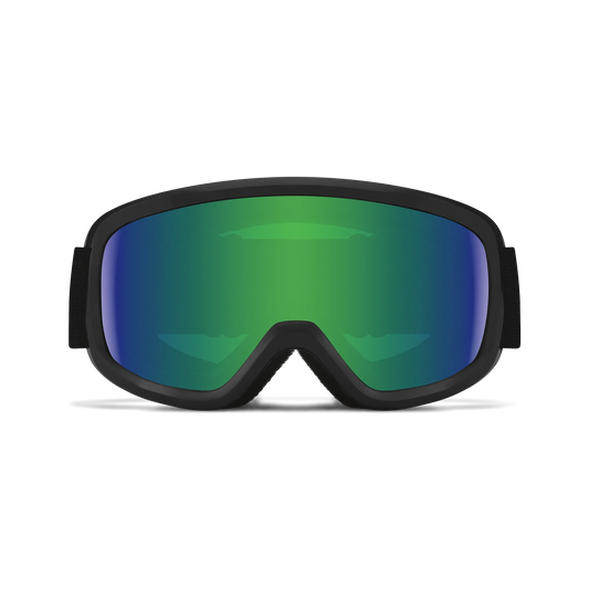 SMITH Snowday Jr Black Green Sol-X Mirror Antifog