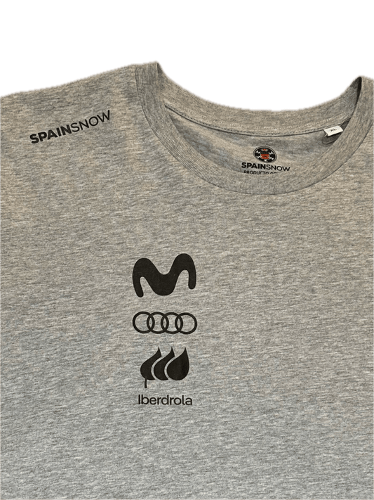 SpainSnow Camiseta Algodón Gris Lines Snow Boutique