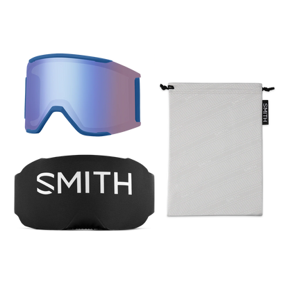 SMITH Squad Mag Black Chromapop Sun Black Gold Mirror/ Storm Blue Sensor Mirror