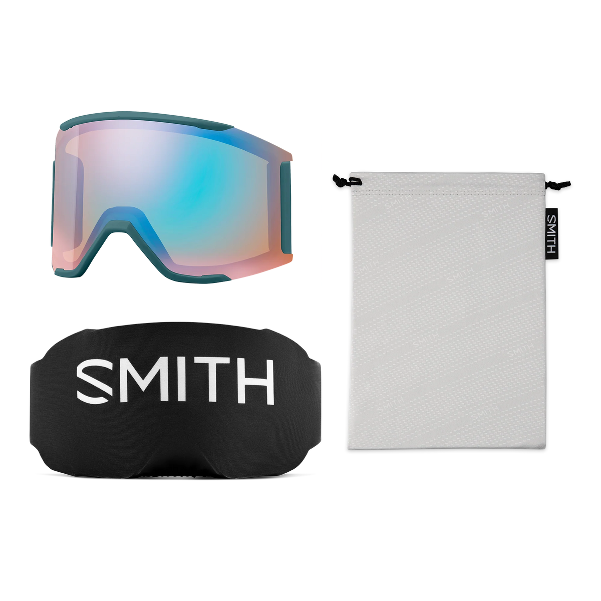 SMITH Squad Mag Cenote Chromapop Everyday Green Mirror/ Storm Blue Sensor Mirror