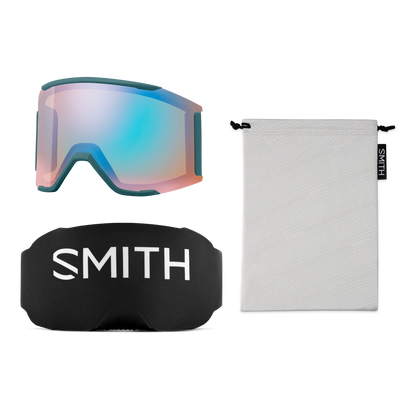 SMITH Squad Mag Cenote Chromapop Everyday Green Mirror/ Storm Blue Sensor Mirror