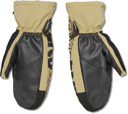 THIRTYTWO Corp Mitt Beige Lines Snow Boutique