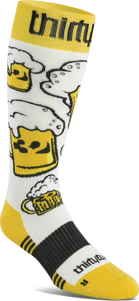 THIRTYTWO Double Sock White/Yellow - Lines Snow Boutique