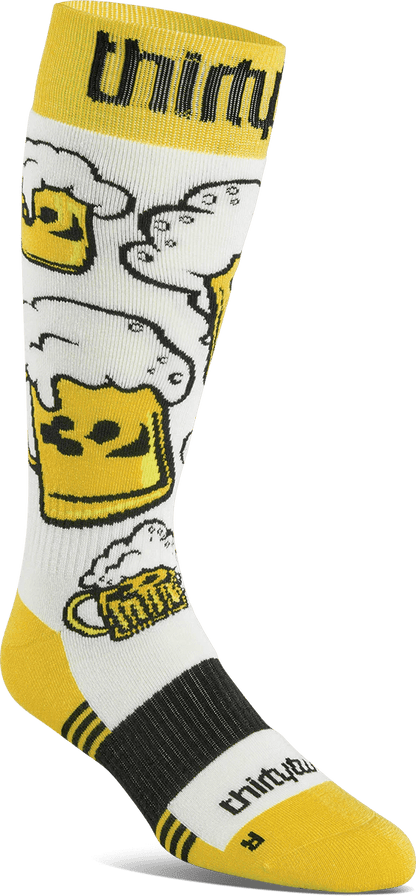 THIRTYTWO Double Sock White/Yellow - Lines Snow Boutique