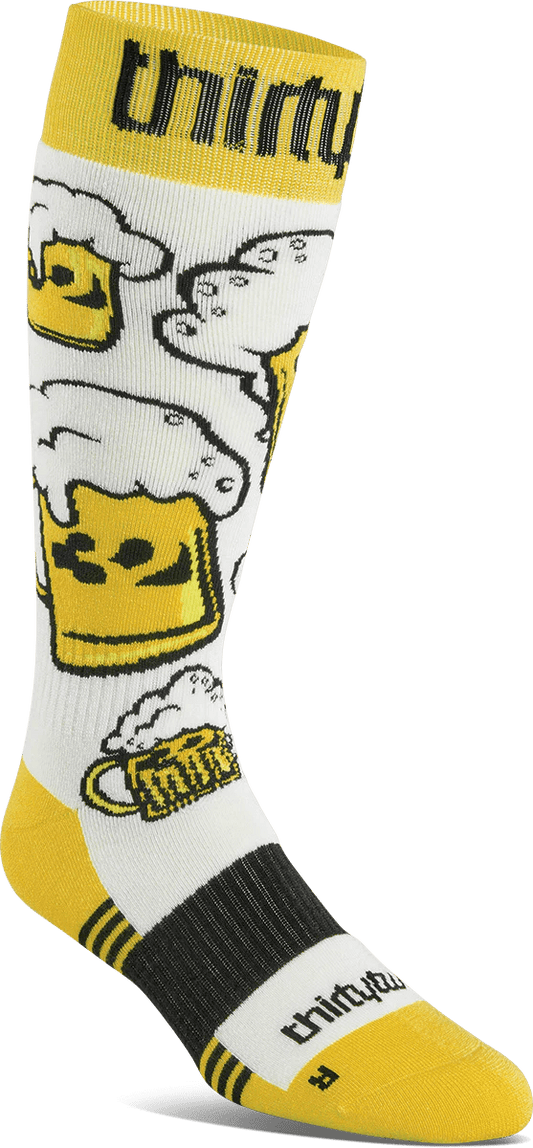 THIRTYTWO Double Sock White/Yellow - Lines Snow Boutique