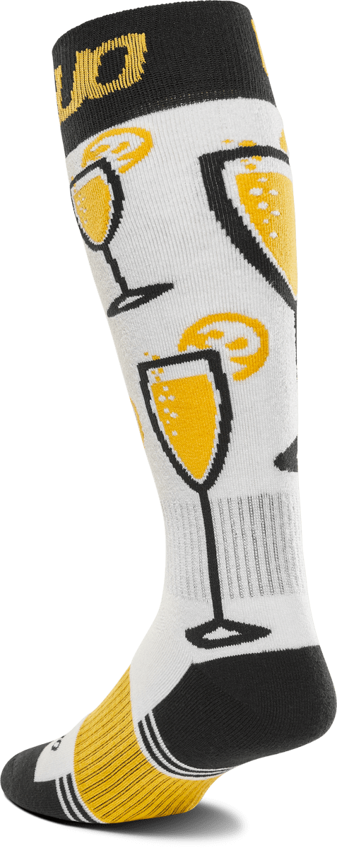 THIRTYTWO Double Sock Yellow/White Lines Snow Boutique
