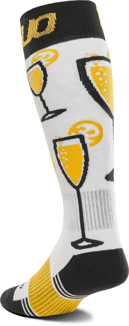 THIRTYTWO Double Sock Yellow/White Lines Snow Boutique