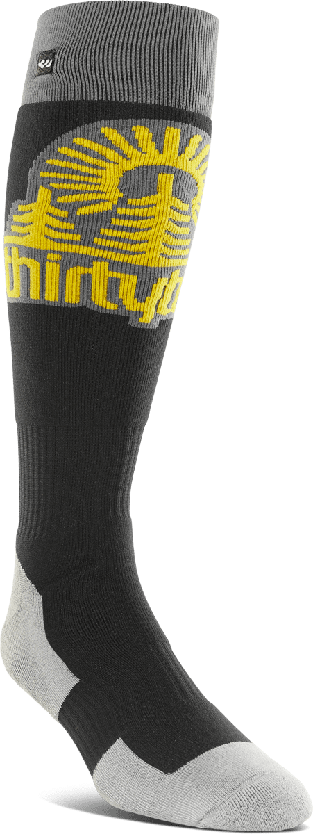 THIRTYTWO Halo Sock Black/Charcoal Lines Snow Boutique