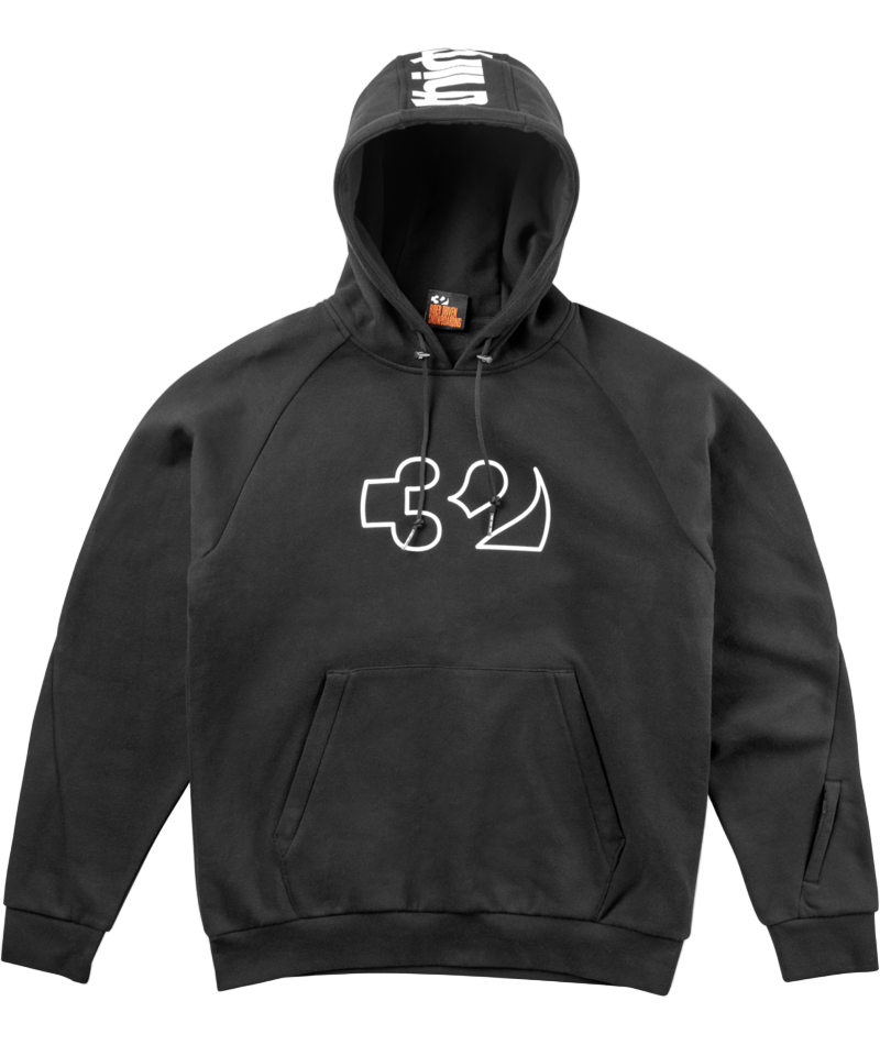 THIRTYTWO Hoodie Team Tech Hoodie Black Lines Snow Boutique