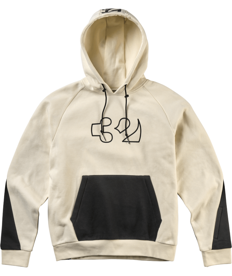 THIRTYTWO Hoodie Team Tech Hoodie Off White Lines Snow Boutique