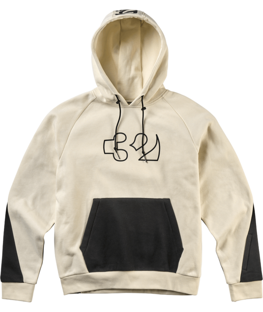 THIRTYTWO Hoodie Team Tech Hoodie Off White Lines Snow Boutique