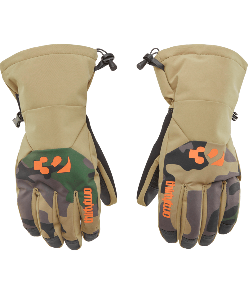 THIRTYTWO Lashed Glove Khaki. Lines Snow Boutique