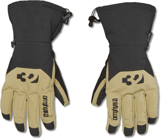 THIRTYTWO Lashed Glove Khaki Lines Snow Boutique