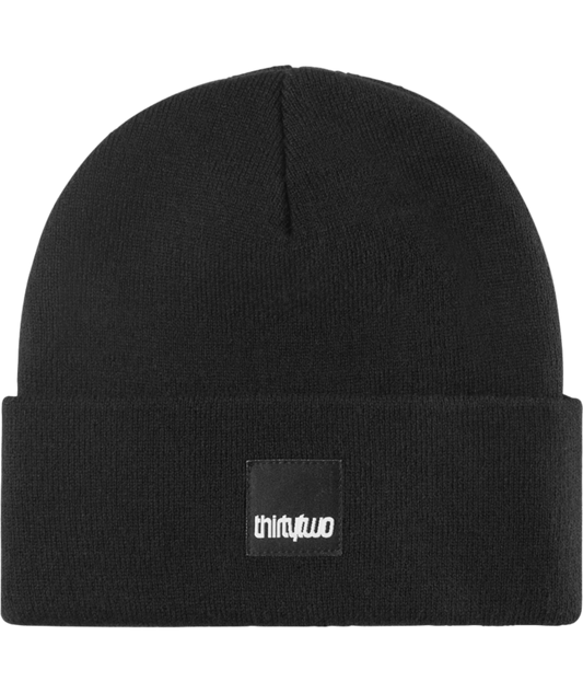 THIRTYTWO Patch Beanie Black Lines Snow Boutique
